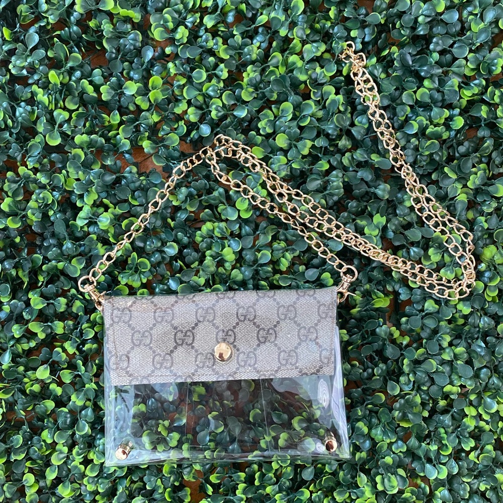 Small crossbody clear bag pvc purse